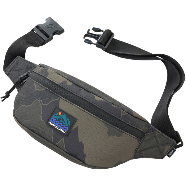 2025 Rip Curl Waist Bag Search Camo 15KMUT - Black / Olive